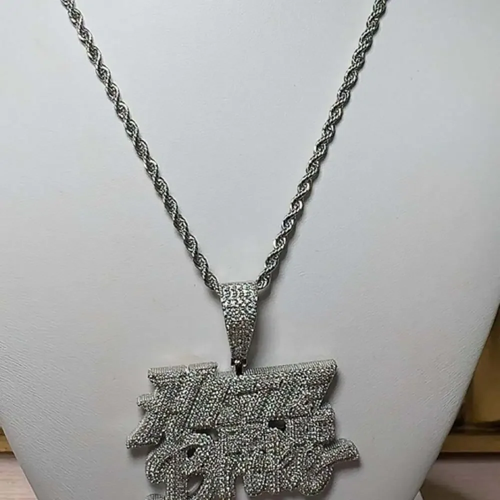 Hustle Hard Pendant & Rope Chain – Choose 18”, 20” or 24”